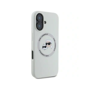 Hurtownia GSM - Karl Lagerfeld Silicon Double Heads și Circle MagSafe Apple iPhone 16 bej - KLD21961 - {ean13} - Hurt