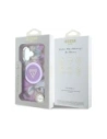 Hurtownia GSM - Guess Flori Glitter Butoane Triunghi MagSafe Apple iPhone 16 violet - GUE4410 - {ean13} - Hurt