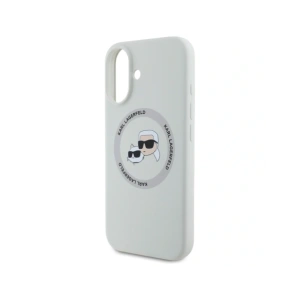 Hurtownia GSM - Karl Lagerfeld Silicon Double Heads și Circle MagSafe Apple iPhone 16 bej - KLD21961 - {ean13} - Hurt