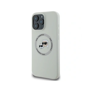 Hurtownia GSM - Karl Lagerfeld Silikonové dvojité hlavy a kruh MagSafe Apple iPhone 16 Pro béžový - KLD21962 - {ean13} - Hurt