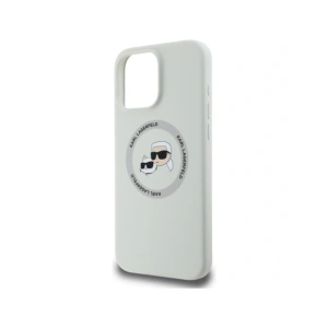 Hurtownia GSM - Karl Lagerfeld Capete Duble din Silicon și Cerc MagSafe Apple iPhone 16 Pro Max bej - KLD21963 - {ean13} - Hurt