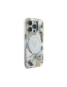 Hurtownia GSM - Guess Glitter květiny trojúhelníkové tlačítka MagSafe Apple iPhone 16 Pro bílý - GUE4411 - {ean13} - Hurt