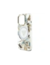 Hurtownia GSM - Etui Guess Glitter Flowers Triangle Buttons MagSafe do Apple iPhone 16 Pro biały - GUE4411 - {ean13} - Hurt