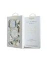 Hurtownia GSM - Guess Flori Strălucitoare Butoane Triunghi MagSafe Apple iPhone 16 Pro alb - GUE4411 - {ean13} - Hurt