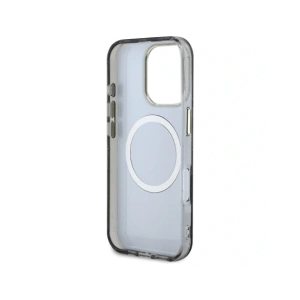 Hurtownia GSM - Guess Glitrové květiny trojúhelníkové tlačítka MagSafe Apple iPhone 16 Pro černý - GUE4412 - {ean13} - Hurt
