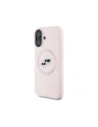 Hurtownia GSM - Karl Lagerfeld Silikonové dvojité hlavy a kruh MagSafe Apple iPhone 16 růžový - KLD21966 - {ean13} - Hurt