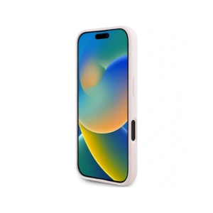 Hurtownia GSM - Karl Lagerfeld Capete Duble din Silicon și Cerc MagSafe Apple iPhone 16 roz - KLD21966 - {ean13} - Hurt