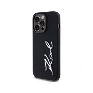 Hurtownia GSM - Karl Lagerfeld Silikon Metall Skript Logo Apple iPhone 14 Pro schwarz - KLD21967 - {ean13} - Hurt