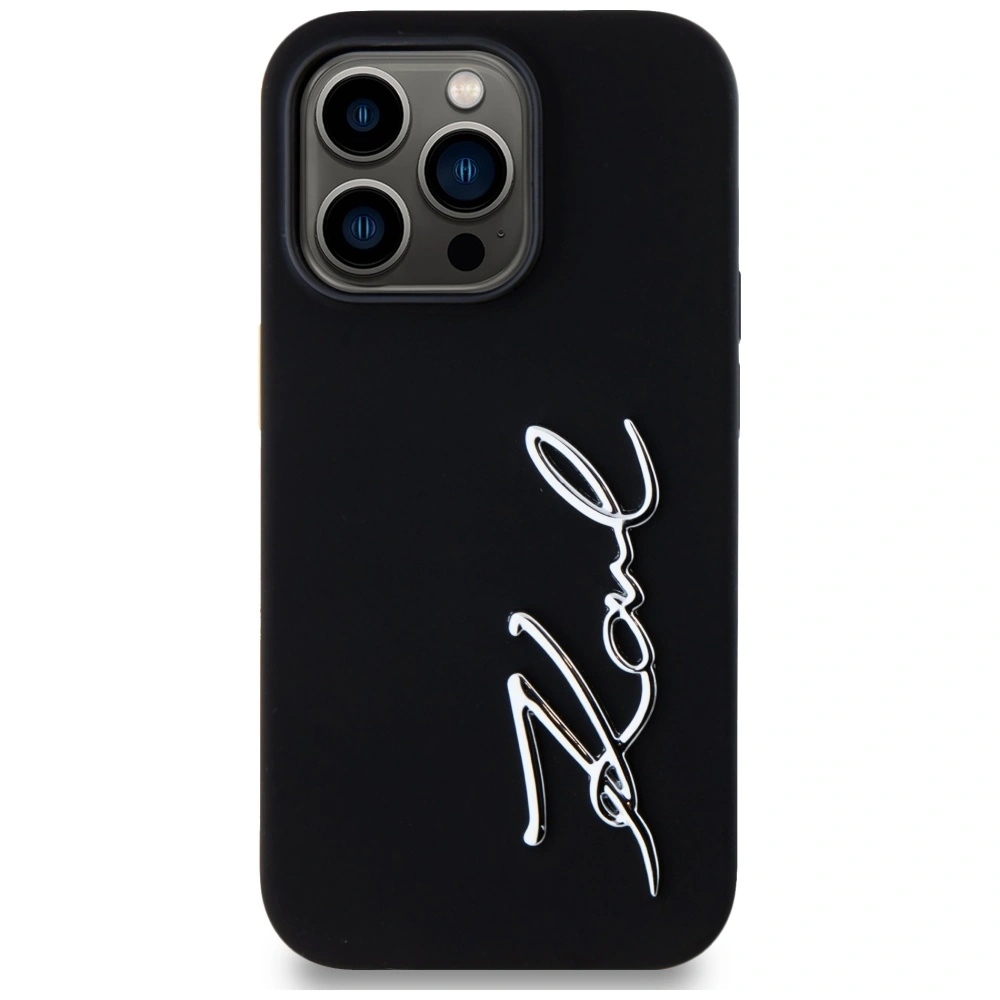 Hurtownia GSM - Karl Lagerfeld Silikon Metall Skript Logo Apple iPhone 14 Pro schwarz - KLD21967 - {ean13} - Hurt
