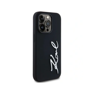 Hurtownia GSM - Karl Lagerfeld Silikon Metall Skript Logo Apple iPhone 14 Pro schwarz - KLD21967 - {ean13} - Hurt