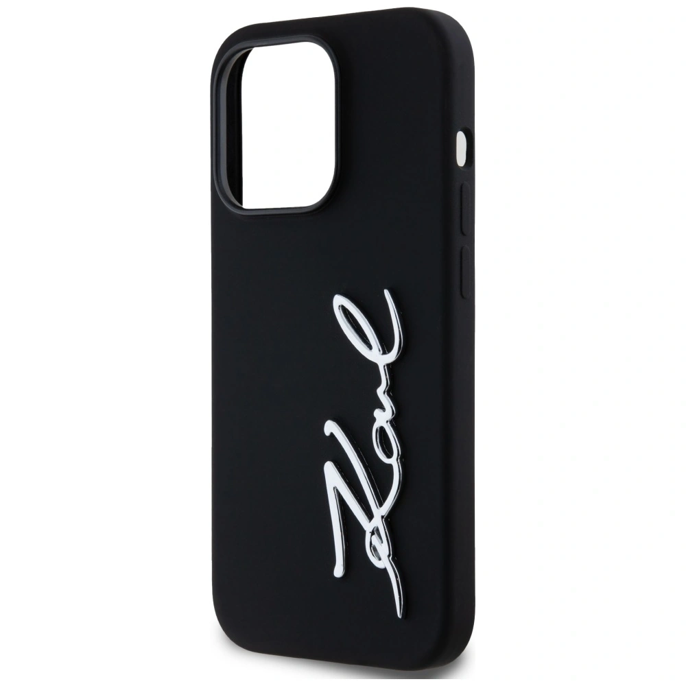 Hurtownia GSM - Karl Lagerfeld Silikon Metall Skript Logo Apple iPhone 14 Pro schwarz - KLD21967 - {ean13} - Hurt