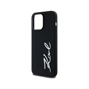 Hurtownia GSM - Karl Lagerfeld Logo din metal cu script din silicon Apple iPhone 14 Pro Max negru - KLD21968 - {ean13} - Hurt