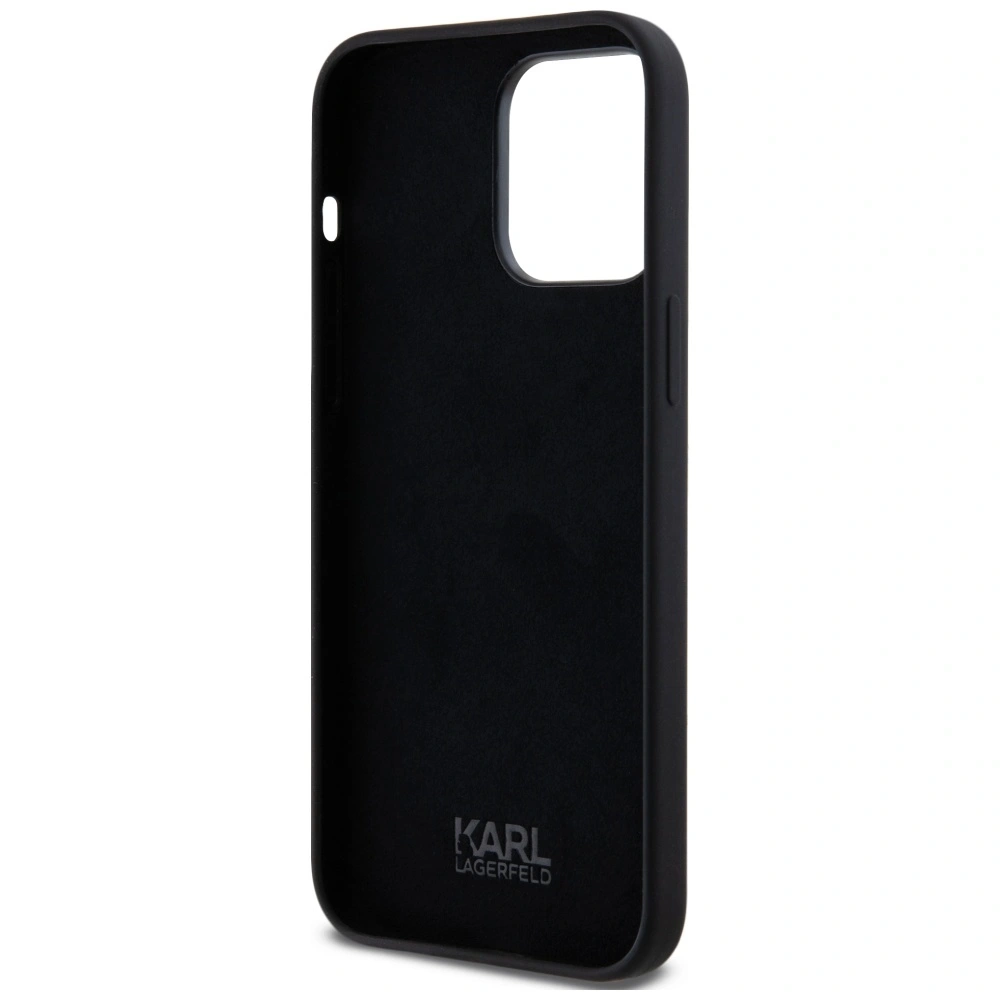Hurtownia GSM - Etui Karl Lagerfeld Silicone Metal Script Logo do Apple iPhone 14 Pro Max czarny - KLD21968 - {ean13} - Hurt
