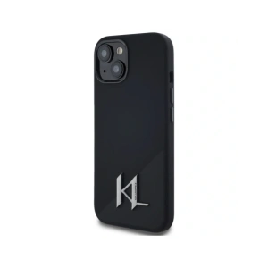 Hurtownia GSM - Karl Lagerfeld Siliconă Shadow Metal Inițial MagSafe Apple iPhone 15 negru - KLD21969 - {ean13} - Hurt