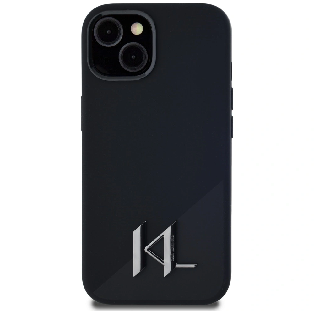 Hurtownia GSM - Karl Lagerfeld Siliconă Shadow Metal Inițial MagSafe Apple iPhone 15 negru - KLD21969 - {ean13} - Hurt