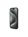 Wholesale Karl Lagerfeld Silicone Shadow Metal Initial MagSafe Apple iPhone 15 black - KLD21969 - {ean13} - Hurt