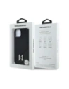 Wholesale Karl Lagerfeld Silicone Shadow Metal Initial MagSafe Apple iPhone 15 black - KLD21969 - {ean13} - Hurt