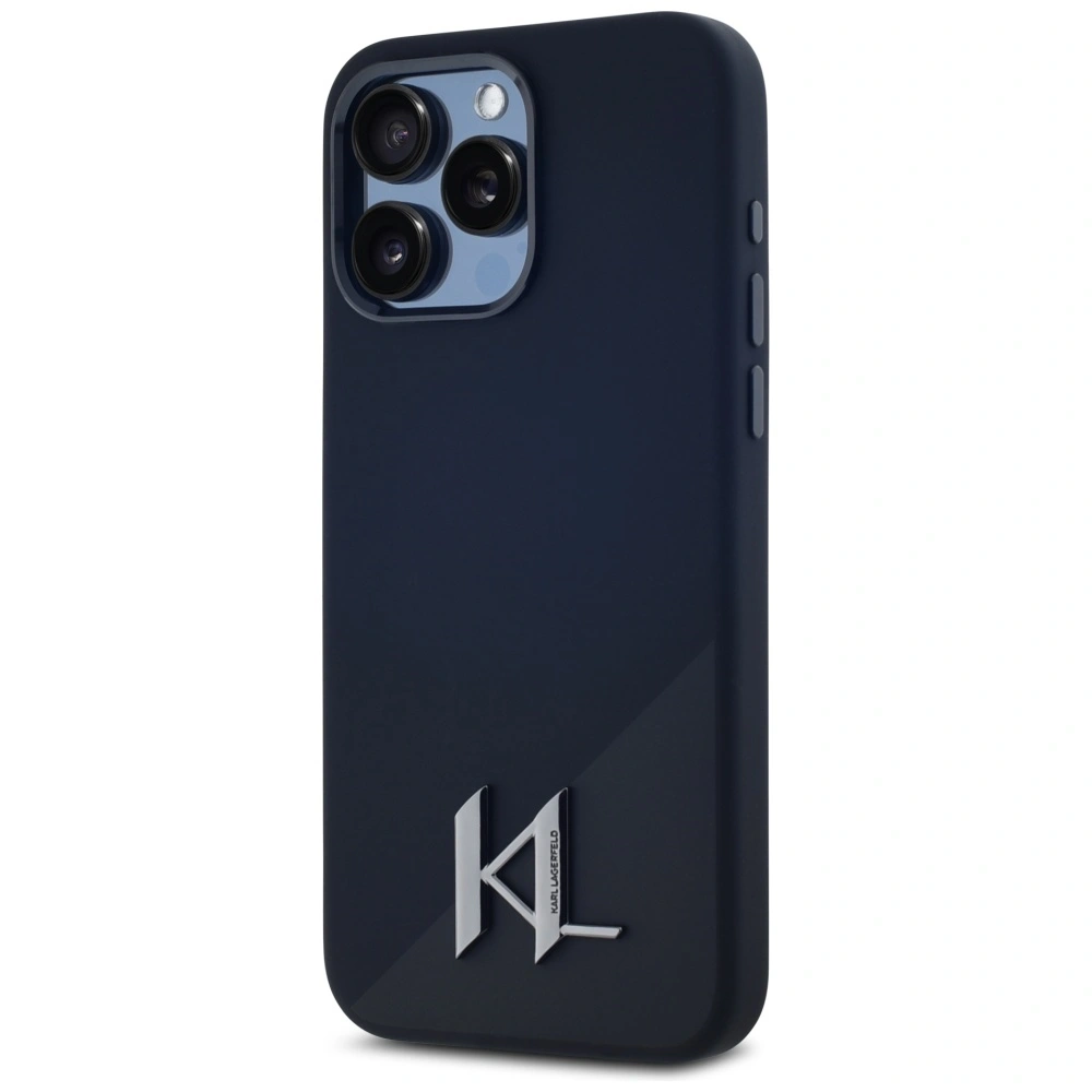 Hurtownia GSM - Karl Lagerfeld Umbră de silicon Metal Initial MagSafe Apple iPhone 15 Pro negru - KLD21970 - {ean13} - Hurt