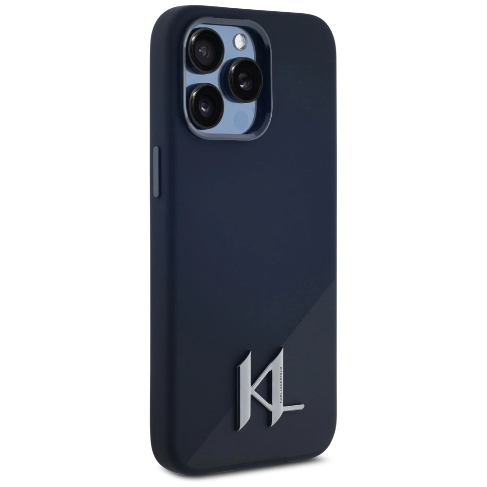 Hurtownia GSM - Karl Lagerfeld Umbră de silicon Metal Initial MagSafe Apple iPhone 15 Pro negru - KLD21970 - {ean13} - Hurt