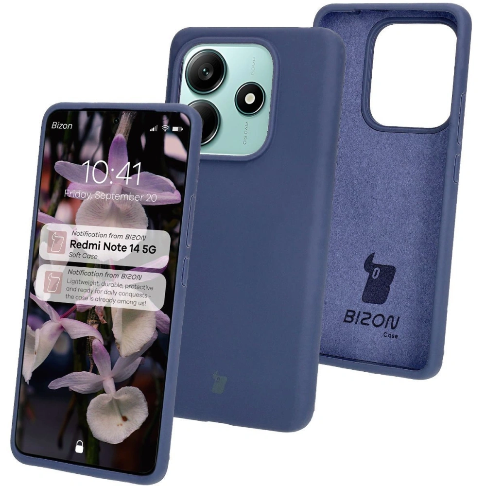 Hurtownia GSM - Bizon Soft Case Xiaomi Redmi Note 14 5G tmavě modrý - BIZ8642 - {ean13} - Hurt