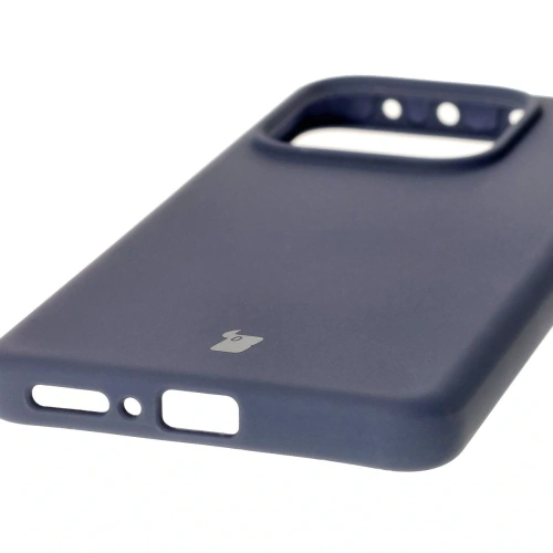 Silikonowe etui Bizon Soft Case do Xiaomi Redmi Note 14 5G ciemnoniebieskie