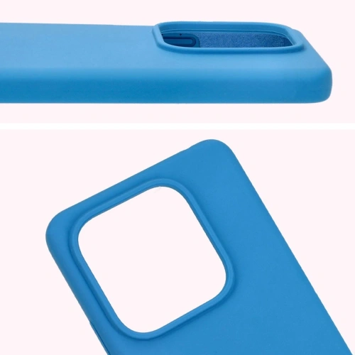 Silikonowe etui Bizon Soft Case do Xiaomi Redmi Note 14 5G niebieskie