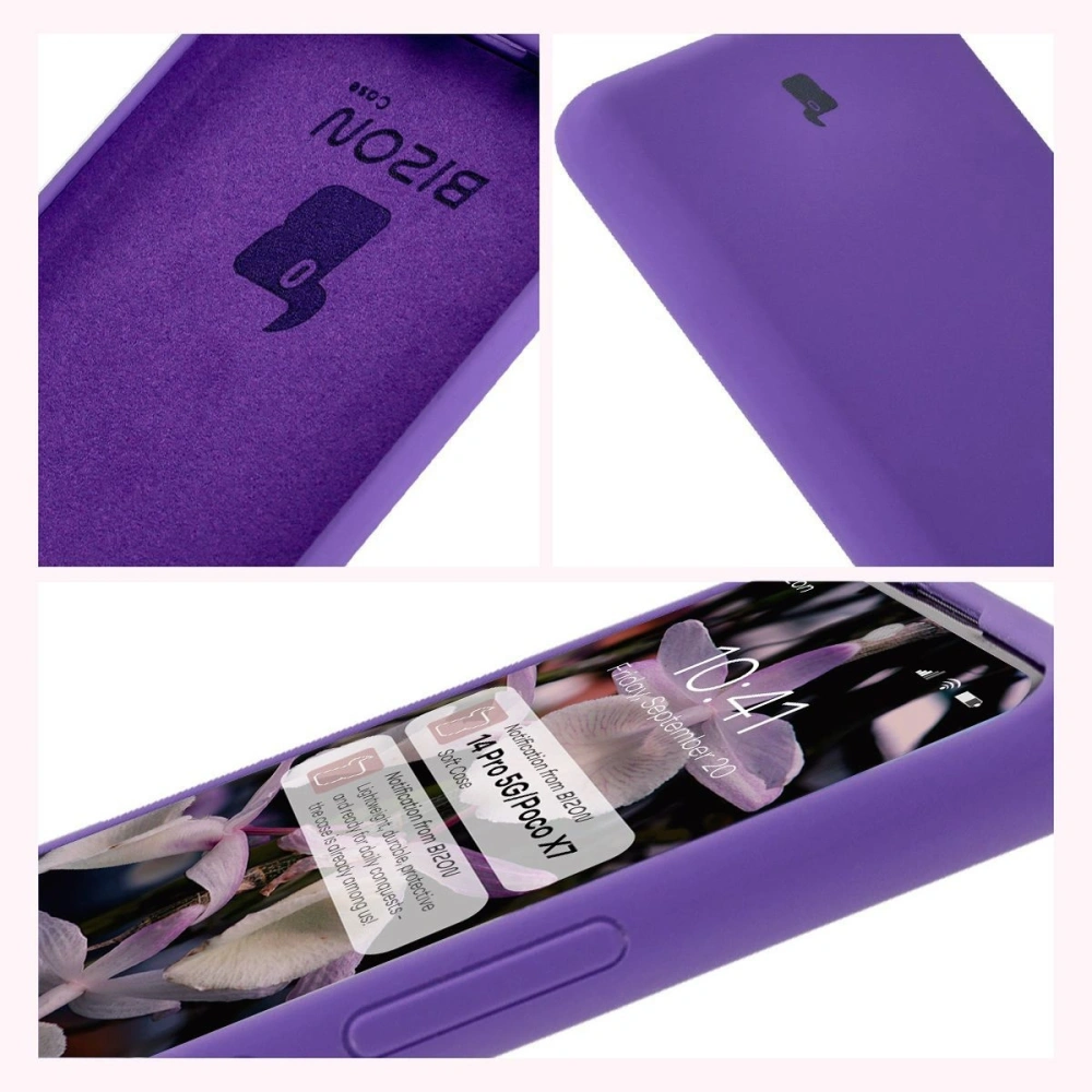 Hurtownia GSM - Bizon Soft Case Xiaomi Redmi Note 14 Pro 5G / Poco X7 lila - BIZ8644 - {ean13} - Hurt