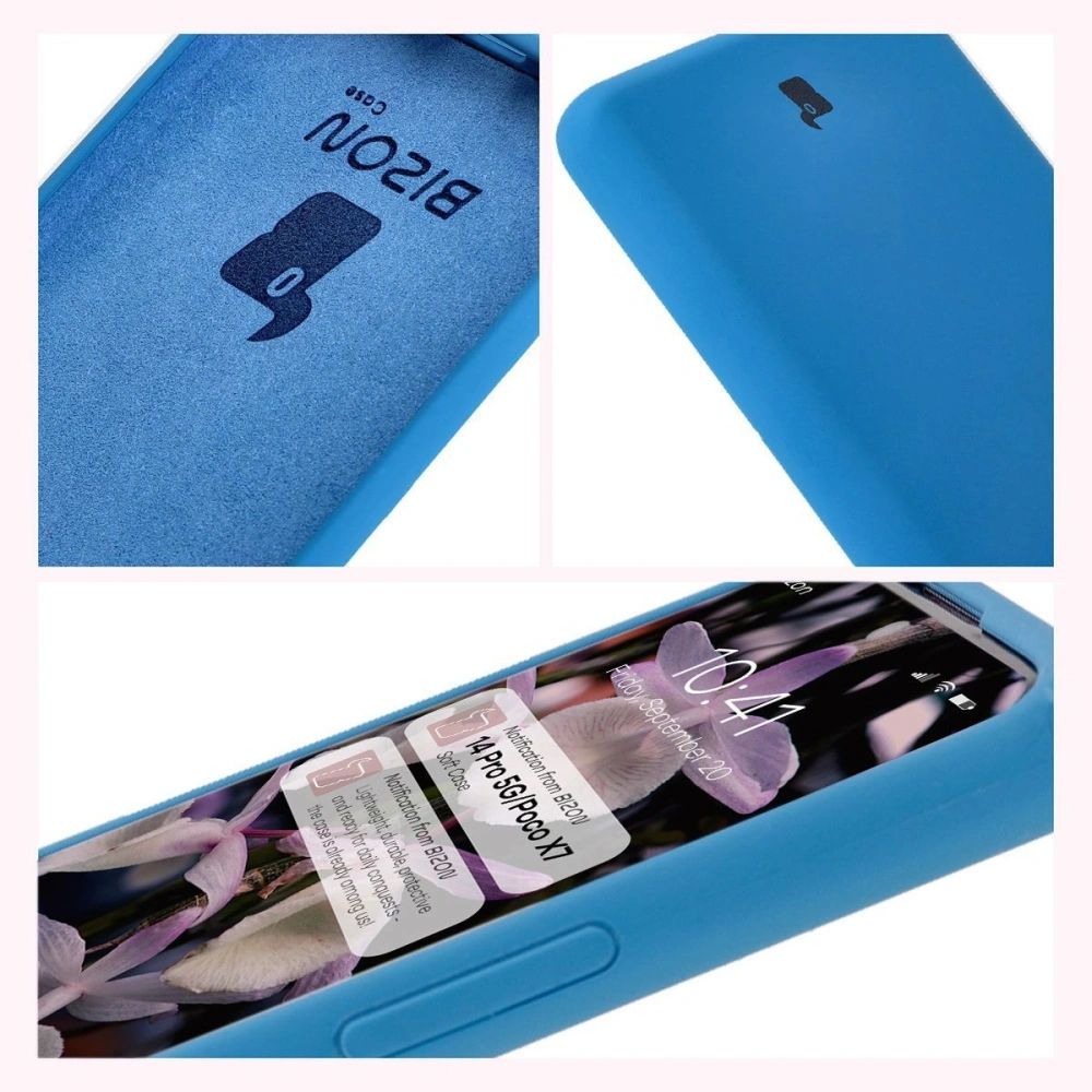 Wholesale Bizon Soft Case Xiaomi Redmi Note 14 Pro 5G / Poco X7 blue - BIZ8645 - {ean13} - Hurt