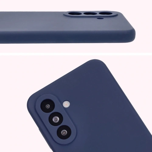 Silikonowe etui Bizon Soft Case do Samsung Galaxy A36 5G ciemnoniebieskie