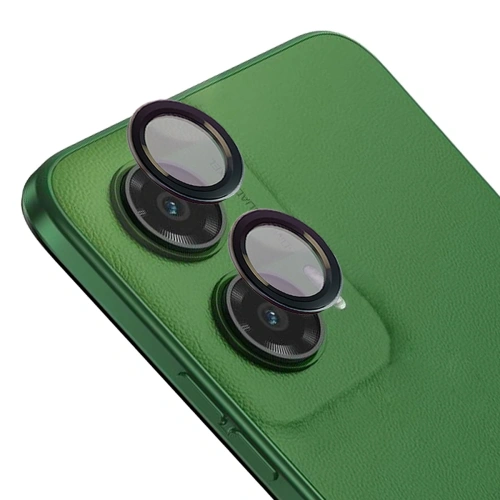Szkło hartowane na aparat Bizon Glass Snap Lens do Motorola Moto G35 5G czarna ramka