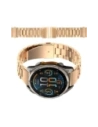 Ceas inteligent Bizon Strap Aura 22mm aur roz