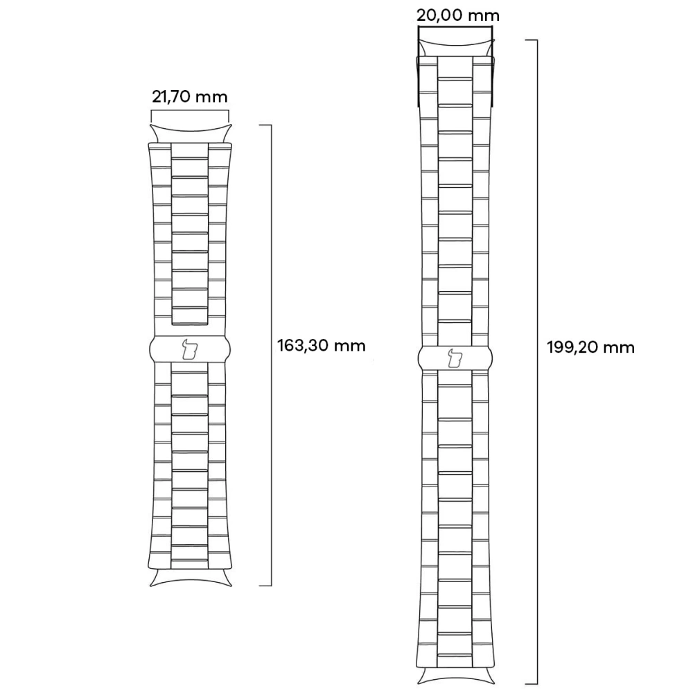 Wholesale Bizon Strap Watch Aura Smartwatch 22mm rose gold - BIZ8658 - {ean13} - Hurt