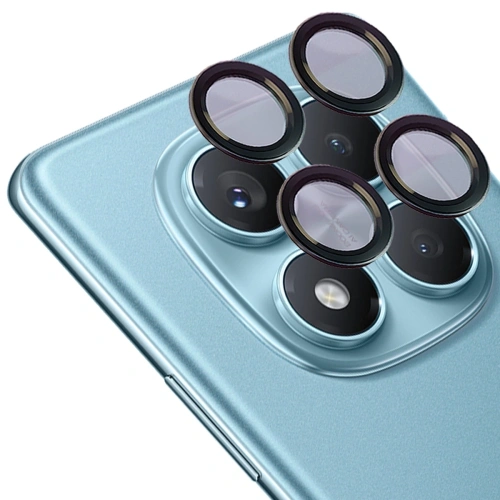 Szkło na aparat Bizon Glass Snap Lens do Xiaomi Redmi Note 14 Pro 4G czarna ramka