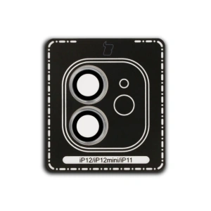 Hurtownia GSM - Bizon Glass Snap Lens Apple iPhone 12 / 12 Mini / 11 stříbrný rám - BIZ8666 - {ean13} - Hurt