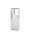 Hurtownia GSM - Guess Glitrové květiny trojúhelníkové tlačítka MagSafe Apple iPhone 16 Pro zelený - GUE4418 - {ean13} - Hurt