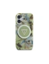 Hurtownia GSM - Guess Csillogó Virágok Háromszög Gombok MagSafe Apple iPhone 16 zöld - GUE4419 - {ean13} - Hurt