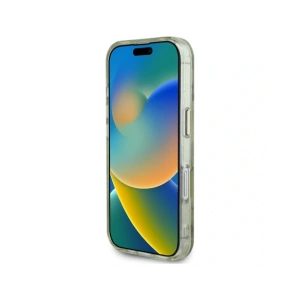 Hurtownia GSM - Guess Flori Strălucitoare Triunghi Butoane MagSafe Apple iPhone 16 verde - GUE4419 - {ean13} - Hurt
