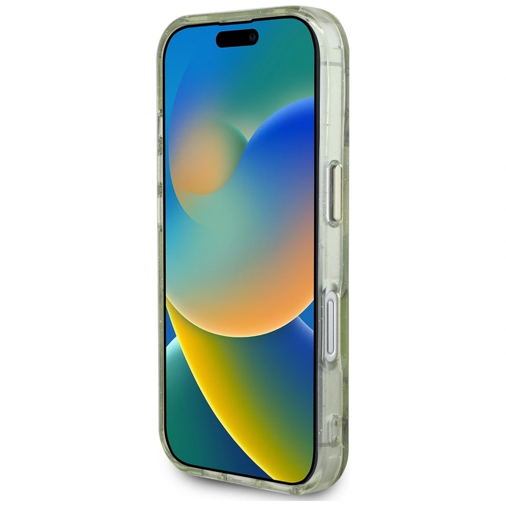 Hurtownia GSM - Guess Csillogó Virágok Háromszög Gombok MagSafe Apple iPhone 16 zöld - GUE4419 - {ean13} - Hurt