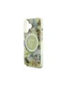 Hurtownia GSM - Guess Flori Strălucitoare Triunghi Butoane MagSafe Apple iPhone 16 verde - GUE4419 - {ean13} - Hurt