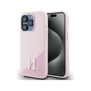 Hurtownia GSM - Karl Lagerfeld Silikon Schatten Metall Initial MagSafe Apple iPhone 15 Pro Max pink - KLD21972 - {ean13} - Hurt