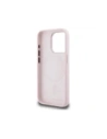Wholesale Karl Lagerfeld Silicone Shadow Metal Initial MagSafe Apple iPhone 15 Pro Max pink - KLD21972 - {ean13} - Hurt