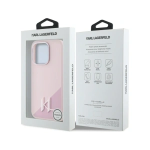 Hurtownia GSM - Karl Lagerfeld Silikon Schatten Metall Initial MagSafe Apple iPhone 15 Pro Max pink - KLD21972 - {ean13} - Hurt