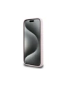 Wholesale Karl Lagerfeld Silicone Shadow Metal Initial MagSafe Apple iPhone 15 Pro pink - KLD21973 - {ean13} - Hurt