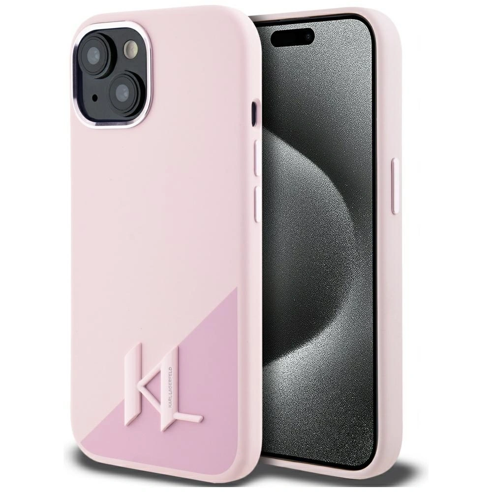 Hurtownia GSM - Karl Lagerfeld Silicon Shadow Metal Initial MagSafe Apple iPhone 15 roz - KLD21974 - {ean13} - Hurt