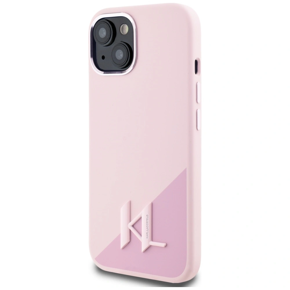 Hurtownia GSM - Karl Lagerfeld Silicon Shadow Metal Initial MagSafe Apple iPhone 15 roz - KLD21974 - {ean13} - Hurt
