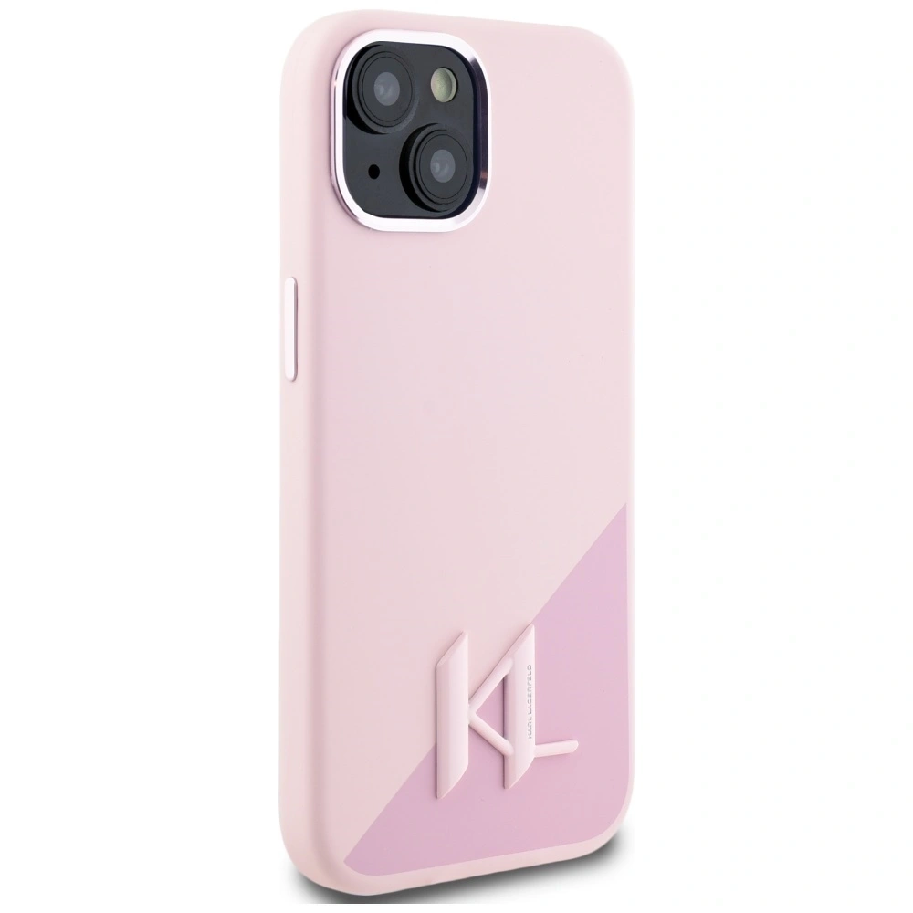 Hurtownia GSM - Karl Lagerfeld Silicon Shadow Metal Initial MagSafe Apple iPhone 15 roz - KLD21974 - {ean13} - Hurt