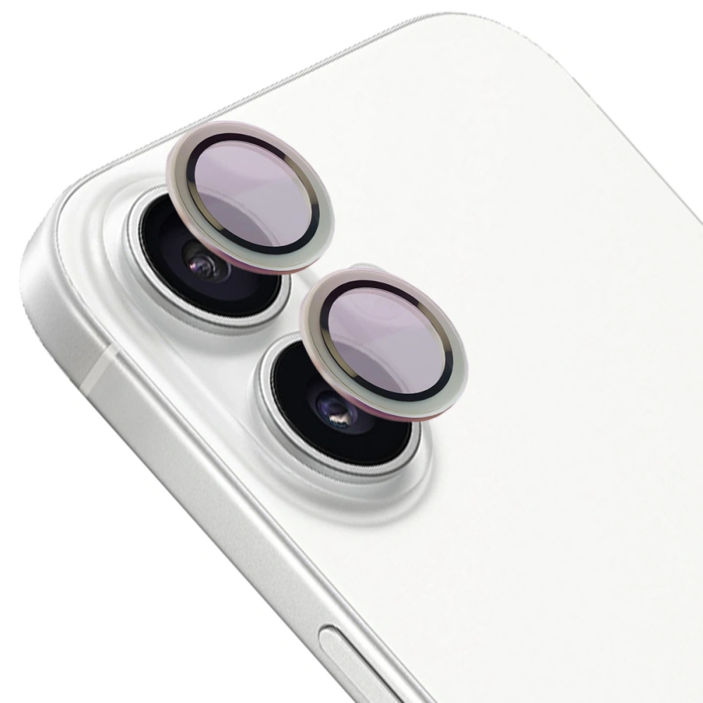 Wholesale Bizon Glass Snap Lens Apple iPhone 16 / 16 Plus silver frame - BIZ8671 - {ean13} - Hurt