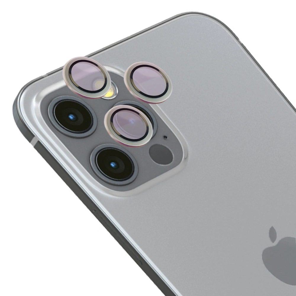 Wholesale Bizon Glass Snap Lens Apple iPhone 12 Pro / 11 Pro / 11 Pro Max silver frame - BIZ8675 - {ean13} - Hurt