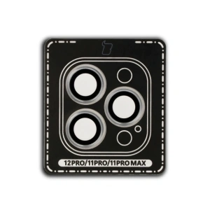 Hurtownia GSM - Bizon Glass Snap Lens Apple iPhone 12 Pro / 11 Pro / 11 Pro Max stříbrný rámeček - BIZ8675 - {ean13} - Hurt