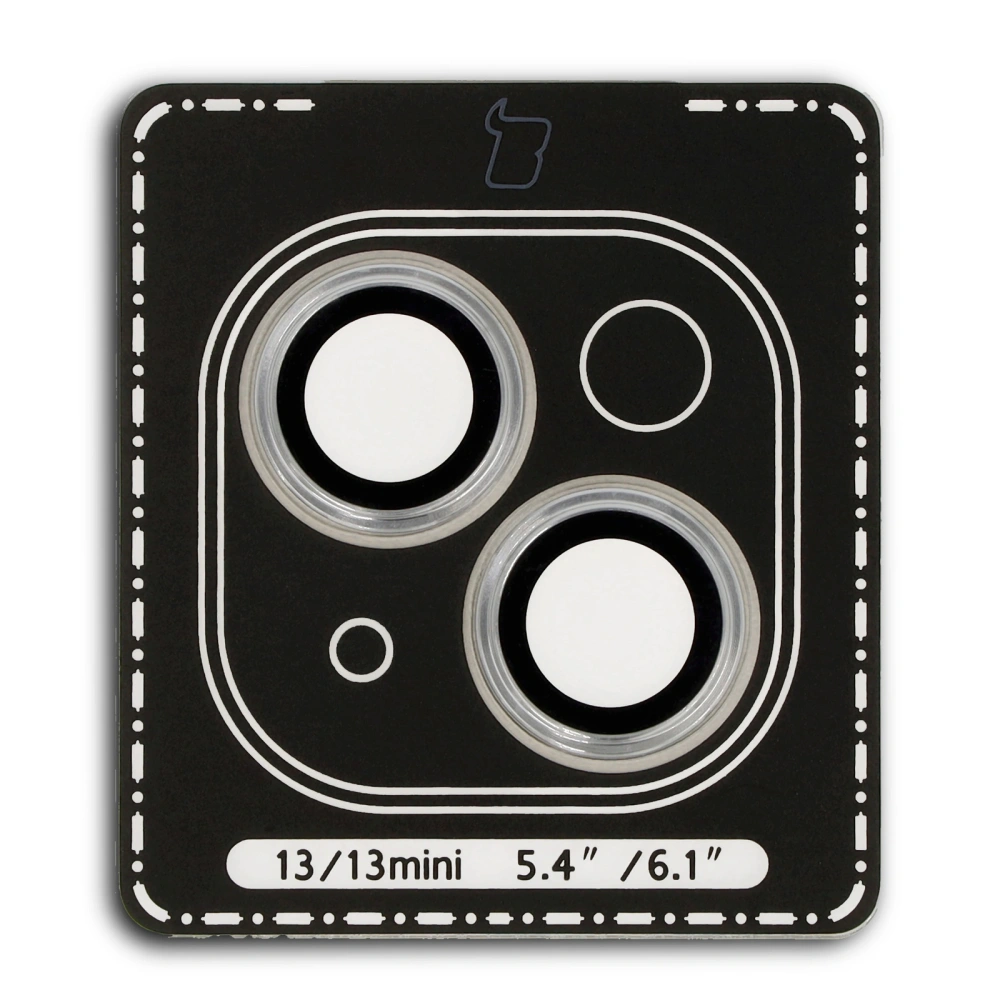 Hurtownia GSM - Bizon Glass Snap Lens Apple iPhone 13 / 13 Mini cadru argintiu - BIZ8676 - {ean13} - Hurt
